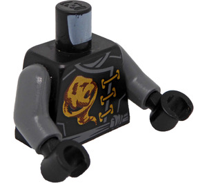 LEGO Black Ninjago Skybound Cole Torso (973)