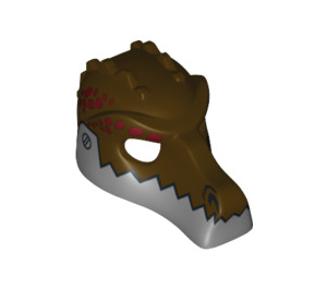 LEGO Minifigure Crocodile Head with Silver Jaw (12551 / 12839)