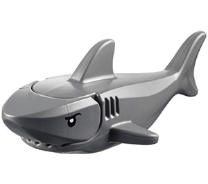 LEGO Shark with Gills and Black Eyes with White Pupils