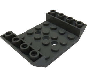 LEGO Dark Stone Gray Slope 4 x 6 (45°) Double Inverted with Open Center with 3 Holes (30283 / 60219)