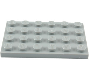 LEGO Medium Stone Gray Plate 4 x 6 (3032)