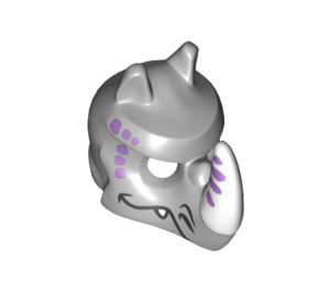 LEGO Rhino Mask with Horn and Lavender Markings (15067 / 15811)