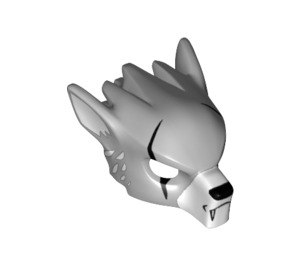 LEGO Wolf Mask with Scars and White Ears (11233 / 12827)