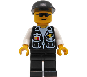 LEGO Police with Sheriff Star and Black Cap Minifigure