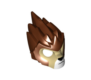LEGO Lion Mask with Tan Face and Crooked Frown (11129 / 19990)
