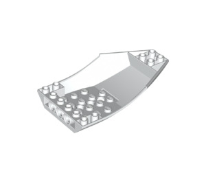 LEGO White Slope 2 x 6 x 10 Curved Inverted (47406)