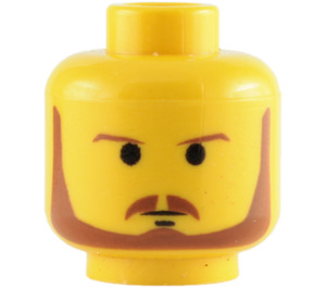LEGO Qui-Gon Jinn Head (Safety Stud) (3626 / 83800)