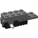 LEGO Pullback Motor 6 x 2 x 1.6 with White Shafts and Black Base (42289)
