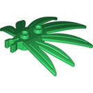 LEGO Plant Leaves 6 x 5 Swordleaf with Clip (Gap in Clip) (30239)