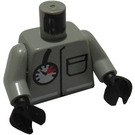 LEGO Light Gray Town Airport Fireman Torso (973)