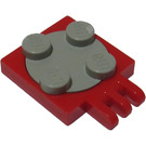 LEGO Turntable 2 x 2 Plate with Hinge with Light Gray Top