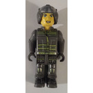 LEGO Res-Q Worker with Open Helmet and Wide Smile Minifigure