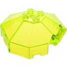 LEGO Windscreen 6 x 6 Octagonal Canopy with Axle Hole (2418)