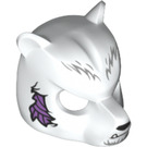 LEGO Bear Mask with Gray Fur and Lavender Wound (20227)