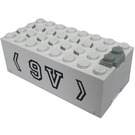 LEGO Electric 9V Battery Box 4 x 8 x 2.333 Cover with "9V" (4760)