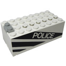 LEGO Electric 9V Battery Box 4 x 8 x 2.333 Cover with "POLICE" (4760)
