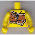 LEGO Yellow Cave Woman Minifig Torso