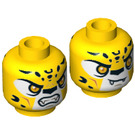 LEGO Lundor Minifigure Tiger Head (Recessed Solid Stud) (3626 / 17629)