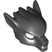 LEGO Black Wolf Mask with Gray Nose Pattern (11233 / 12826)