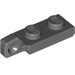 LEGO Dark Stone Gray Hinge Plate 1 x 2 Locking with Single Finger on End Vertical with Bottom Groove (44301)