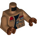 LEGO Finn Minifig Torso with Medium Dark Flesh Arms and Reddish Brown Hands (973 / 76382)