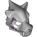 LEGO Tiger / Wolf Mask  with Fangs with Stitches and Purple Wounds (15083 / 17366)