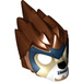 LEGO Reddish Brown Lion Mask with Tan Face and Dark Blue Headpiece (11129 / 13025)