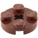 LEGO Reddish Brown Plate 2 x 2 Round with Axle Hole (with '+' Axle Hole) (4032)