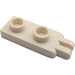 LEGO White Hinge Plate 1 x 2 with 2 Fingers Hollow Studs (4276)