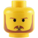 LEGO Yellow Qui-Gon Jinn Head (Safety Stud) (3626 / 83800)
