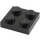 LEGO Black Plate 2 x 2 (3022 / 94148)