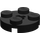 LEGO Black Plate 2 x 2 Round with Axle Hole (with &#039;+&#039; Axle Hole) (4032)