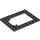 LEGO Black Plate 6 x 8 Trap Door Frame Flush Pin Holders (92107)