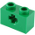 LEGO Green Brick 1 x 2 with Axle Hole (&#039;+&#039; Opening and Bottom Tube) (31493 / 32064)