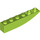 LEGO Lime Slope 1 x 6 Curved Inverted (41763 / 42023)