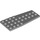 LEGO Medium Stone Gray Wedge Plate 4 x 9 Wing without Stud Notches (2413)