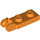 LEGO Orange Hinge Plate 1 x 2 with Locking Fingers with Groove (44302)