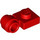 LEGO Red Plate 1 x 1 with Clip (Thick Ring) (4081 / 41632)