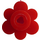 LEGO Red Small Flower (3742)