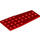 LEGO Red Wedge Plate 4 x 9 Wing without Stud Notches (2413)