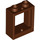 LEGO Reddish Brown Window Frame 1 x 2 x 2 (60592 / 79128)
