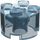 LEGO Transparent Light Blue Brick 2 x 2 Round (3941 / 6143)