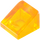 LEGO Transparent Orange Slope 1 x 1 (31°) (50746 / 54200)