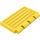 LEGO Yellow Hinge Tile 2 x 4 with Ribs (2873)