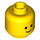 LEGO Yellow Minifig Head with Standard Grin (Safety Stud) (55368 / 55438)