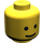 LEGO Yellow Minifig Head with Standard Grin (Solid Stud) (9336 / 55368)