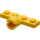 LEGO Yellow Plate 1 x 4 with Ball Joint Socket (Long with 2 Slots)