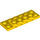 LEGO Yellow Plate 2 x 6 x 0.7 with 4 Studs on Side (72132 / 87609)